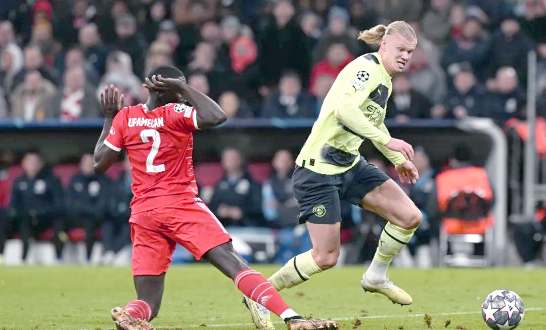 曼城客场大胜拜仁，晋级欧冠四强